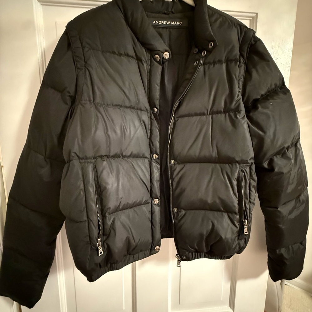 Andrew Marc Black Puffer Jacket for Kids
